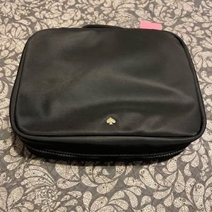 NWT Kate Spade Travel Cosmetic Bag Black Nylon